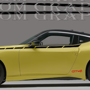 Nissan Z GT4 Nismo: Racing Side Stripes Decal Sticker
