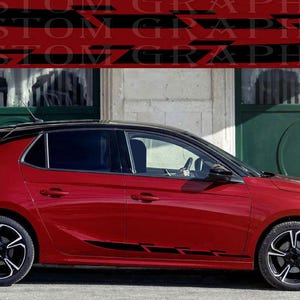 2-kolorowa nowa ekskluzywna naklejka sportowa kalkomania boczne drzwi do Opel Astra
