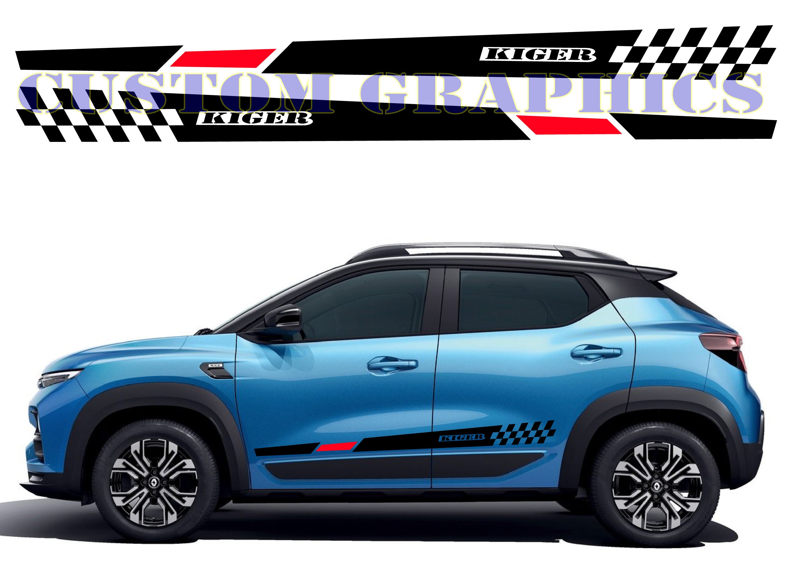 Renault kwid on sale body sticker