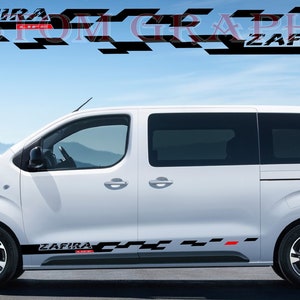 2 colori Nuovo esclusivo Sport Sticker Decal Sportello laterale per Opel Zafira Life
