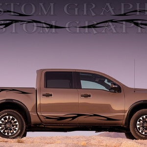 2 colori Nuovo esclusivo Sport Sticker Decal Sportello laterale per Nissan Titan