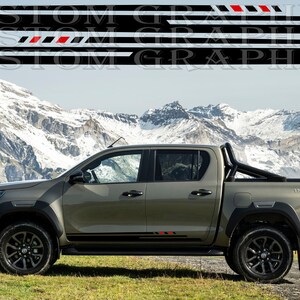 2 colori Nuovo esclusivo Sport Sticker Decal Sportello laterale per Toyota Hilux 2023