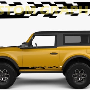 2 colori Nuovo esclusivo Sport Sticker Decal Sportello laterale per Bronco