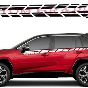 2 colori Nuovo esclusivo Sport Sticker Decal Sportello laterale per Toyota Rav4