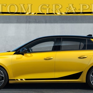 2 colori Nuovo esclusivo Sport Sticker Decal Sportello laterale per Opel Astra