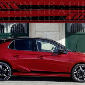 2 colori Nuovo esclusivo Sport Sticker Decal Sportello laterale per Opel Astra