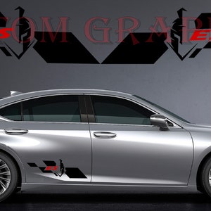 Sport Side Stripes Decal Sticker: 2-Color Vinyl Graphics