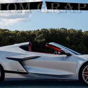 Corvette Z06 Side Door Stripe: Custom Vinyl Decal Kit