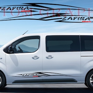 2 colori Nuovo esclusivo Sport Sticker Decal Sportello laterale per Opel Zafira Life