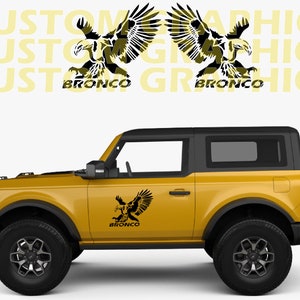 2 colori Nuovo esclusivo Sport Sticker Decal Sportello laterale per Bronco
