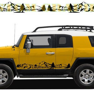 2 colori Nuovo esclusivo Sport Sticker Decal Sportello laterale per Toyota FJ Cruiser