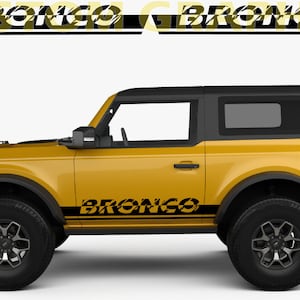 2 colori Nuovo esclusivo Sport Sticker Decal Sportello laterale per Bronco