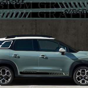 Porte latérale de décalque d'autocollant de sport exclusif de 2 couleurs pour Citroen C3 Aircross 2022