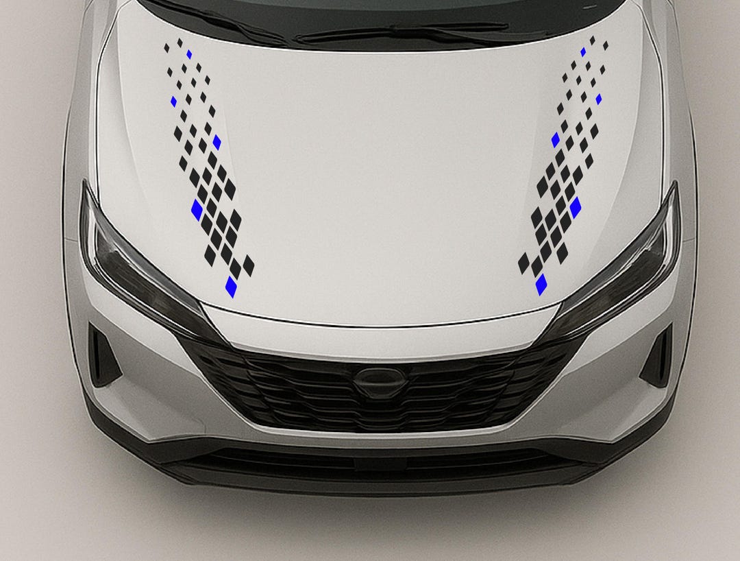 Transform Your Ride With Custom Hood Vinyl Car Stickers Compatible With ...