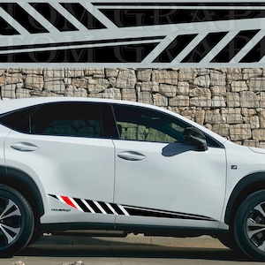 2 colori Nuovo esclusivo Sport Sticker Decal Sportello laterale per Lexus NX