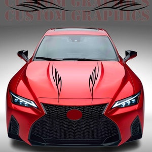 2-kolorowa nowa ekskluzywna naklejka sportowa kalkomania boczne drzwi do Lexus IS