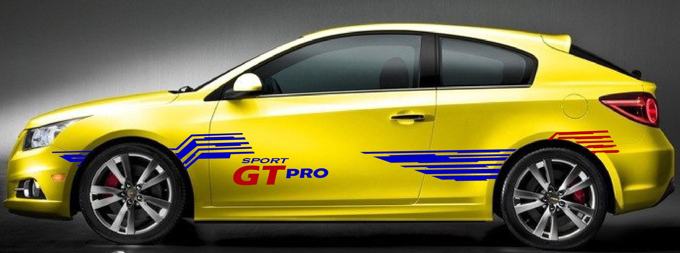 Universal Design Sport Sticker Decal Side Door Stripes Compatible With ...