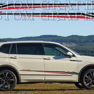 2 colori Nuovo esclusivo Sport Sticker Decal Sportello laterale per Tiguan