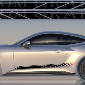 Side Door Stripe Custom kit Stickers Set Kit Compatible with Ford Mustang GT 2024