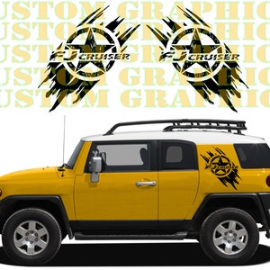 2 colori Nuovo esclusivo Sport Sticker Decal Sportello laterale per Toyota FJ Cruiser