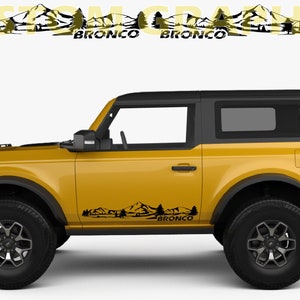 2 colori Nuovo esclusivo Sport Sticker Decal Sportello laterale per Bronco