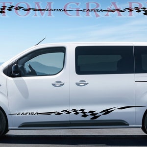 2 colori Nuovo esclusivo Sport Sticker Decal Sportello laterale per Opel Zafira Life
