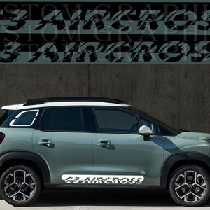 2 colori Nuovo esclusivo Sport Sticker Decal Sportello laterale per Citroen C3 Aircross 2022