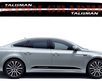 Porte latérale de décalque d'autocollant de sport exclusif de 2 couleurs pour Renault Talisman