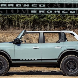 2 colori Nuovo esclusivo Sport Sticker Decal Sportello laterale per Bronco