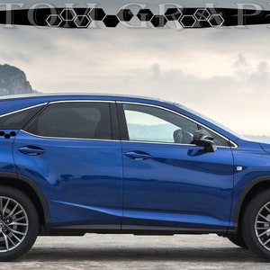 2 colori Nuovo esclusivo Sport Sticker Decal Sportello laterale per Lexus RX