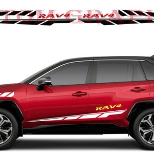 2 colori Nuovo esclusivo Sport Sticker Decal Sportello laterale per Toyota Rav4