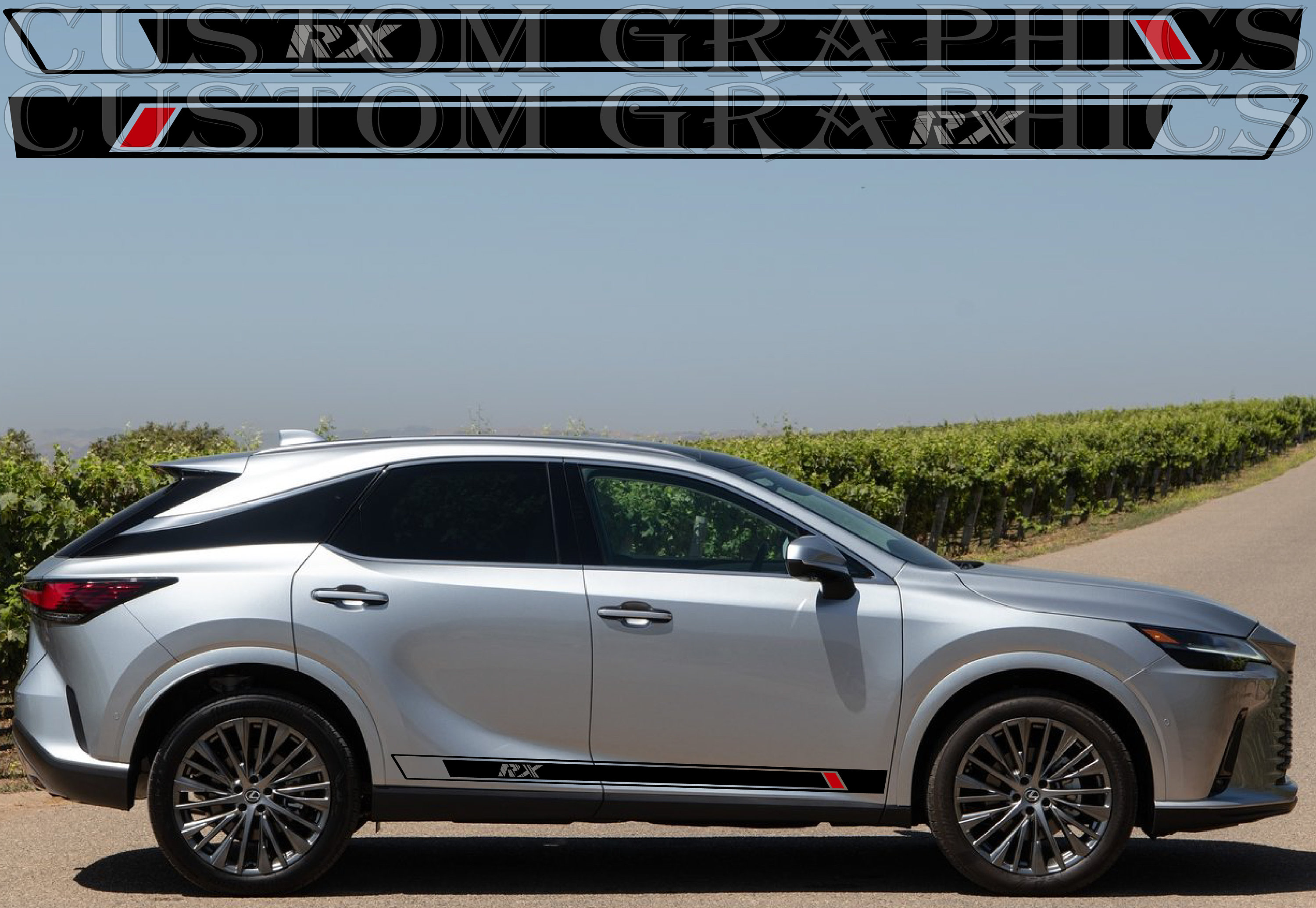 New 2023 Design Stripe Decal Graphic Stickers Kit Compatible With Lexus ...