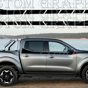 2 colori Nuovo esclusivo Sport Sticker Decal Sportello laterale per Nissan Navara Double Cab Pro-4x