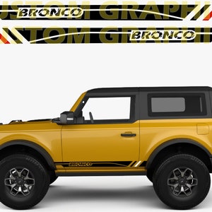 2 colori Nuovo esclusivo Sport Sticker Decal Sportello laterale per Bronco