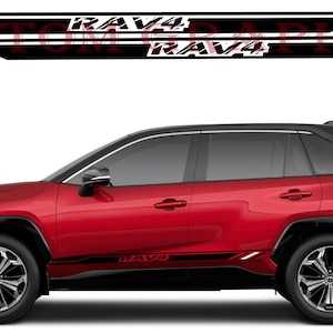 2 colori Nuovo esclusivo Sport Sticker Decal Sportello laterale per Toyota Rav4