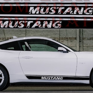 Mustang Side Stripe Decal: Custom Graphic Sticker Kit