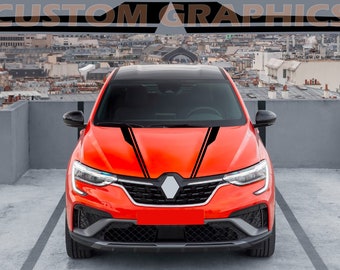 Porte latérale de décalque d'autocollant de sport exclusif de 2 couleurs pour Renault Arkana