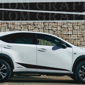 2-kolorowa nowa ekskluzywna naklejka sportowa kalkomania boczne drzwi do Lexus NX