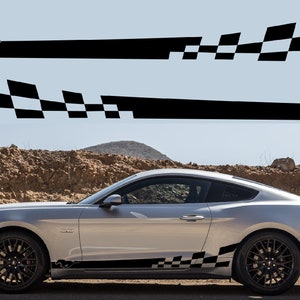 2 colori Nuovo esclusivo Sport Sticker Decal Sportello laterale per mustang