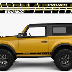 2 colori Nuovo esclusivo Sport Sticker Decal Sportello laterale per Bronco