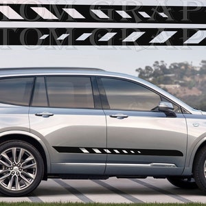 2-farbiger neuer exklusiver Sport-Aufkleber für Seitentür für Cadillac XT6 2020