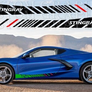 Naklejki samochodowe w dużych ilościach kompatybilne z Chevrolet Corvette C8