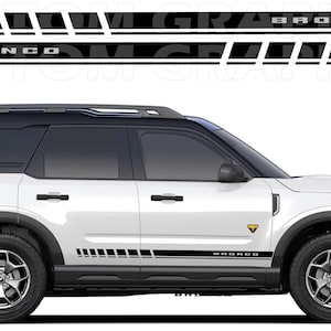 2 colori Nuovo esclusivo Sport Sticker Decal Sportello laterale per Bronco