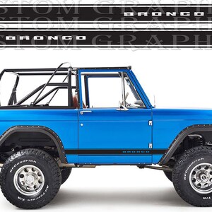 Bronco 1th Gen Side Stripe Decal Set (1966-1977)