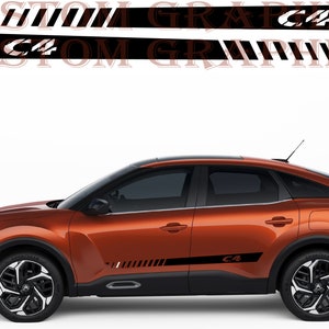 2-kolorowa nowa ekskluzywna naklejka sportowa kalkomania boczne drzwi do Citroen C4