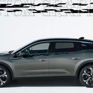 Citroen C5 X Racing Side Stripes: Car Decal Sticker Set