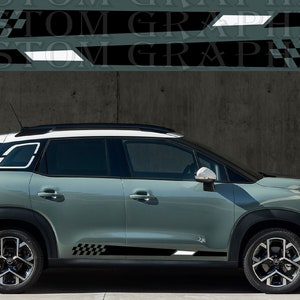 2 colori Nuovo esclusivo Sport Sticker Decal Sportello laterale per Citroen C3 Aircross 2022