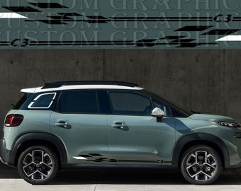 Side Quarter Glass Decals to Fit Citroen C3 Aircross Graphic