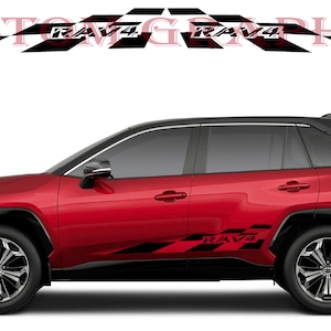 2 colori Nuovo esclusivo Sport Sticker Decal Sportello laterale per Toyota Rav4
