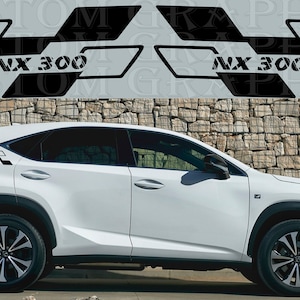 2 colori Nuovo esclusivo Sport Sticker Decal Sportello laterale per Lexus NX